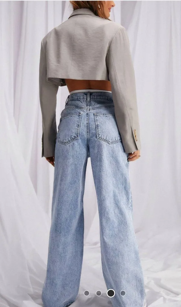 ASOS High Rise Relaxed Dad Jeans - Image 2