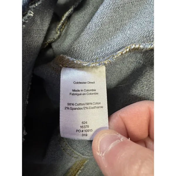 Coldwater Creek Women Large Blue Denim Button‎ Jean Jacket Y2K Business Casual - Image 10