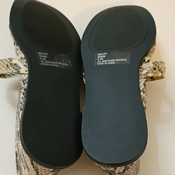 RACHEL Rachel Roy Snake Print Baby Doll Flats Size 8.5 - Image 7