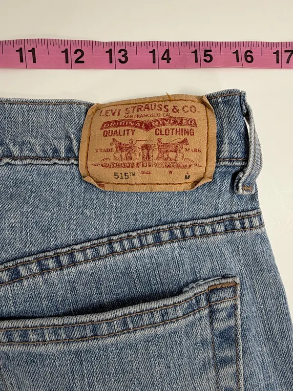 Levis 515 Bootcut Jeans Y2K Light Wash Mid Rise‎ Stretch Denim Blue Womens 12 - Image 4