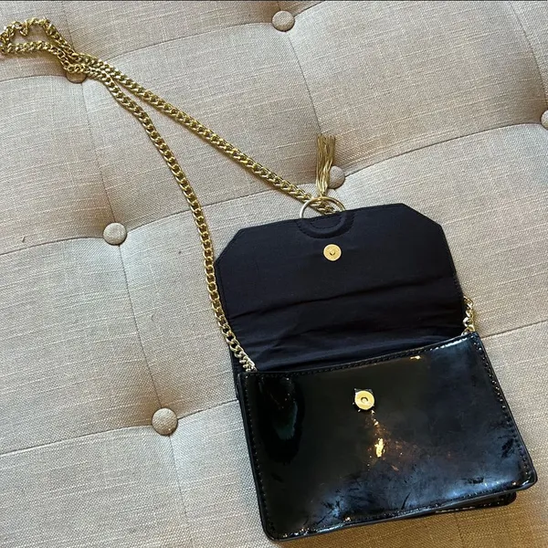 Jimmy Choo Black Tassel Shoulder Chain BLACK Bag Perfume Promo - Image 8