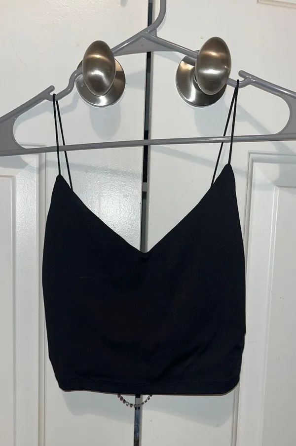 Garage Black Crop Top - Image 2