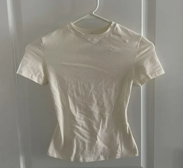 Skims Cotton Jersey Tee Shirt - Image 2