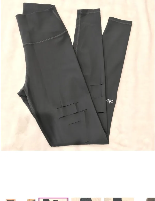 Alo warrior leggings in dark gray S - Image 4