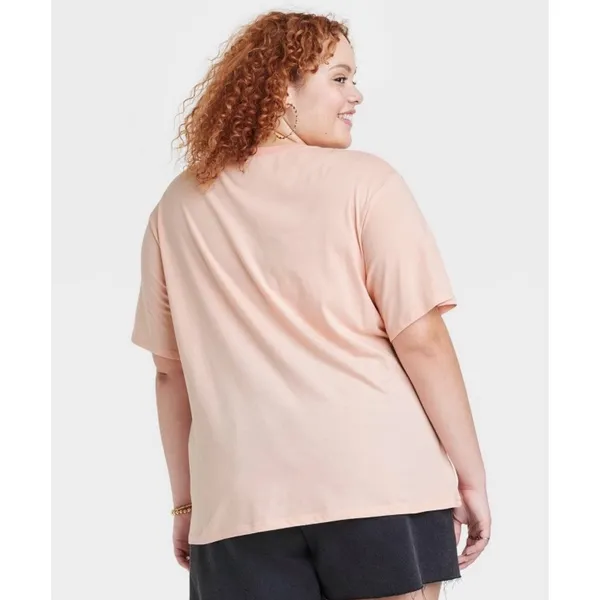 Zoe + Liv Peach Keep Going Skull Tee - Image 11
