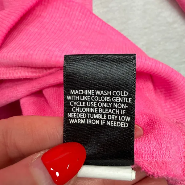 Torrid 00 US M Medium Callie Off Shoulder Sweatshirt Hot Pink Raglan Long Sleeve - Image 7