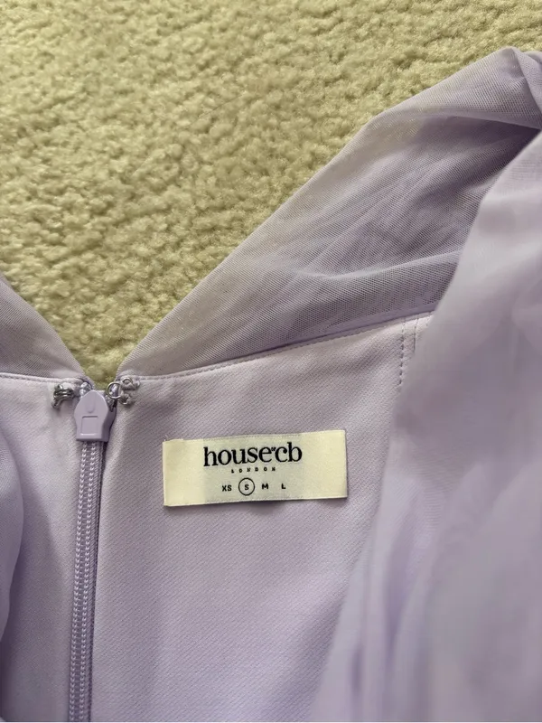 House of CB Pale Lavender Mini Dress - Image 3