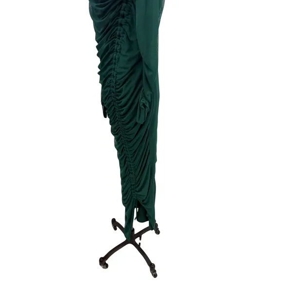 Club L London Sweet‎ Dreams Green Ruched Mesh Maternity Maxi Dress US 10 - Image 9