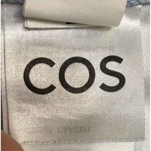 COS 34X31 Light Wash Facade Straight Leg Low Rise Jean Button Fly Baggy Y2K $139 - Image 7