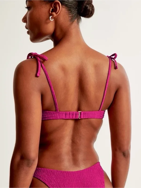 Abercrombie & Fitch Tie-Strap Underwire Bikini Top XXS NWOT - Image 4