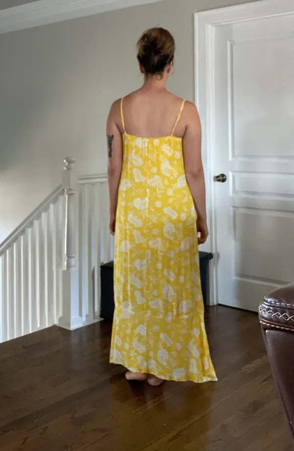 FAVLUX Yellow Floral Dress - Image 2