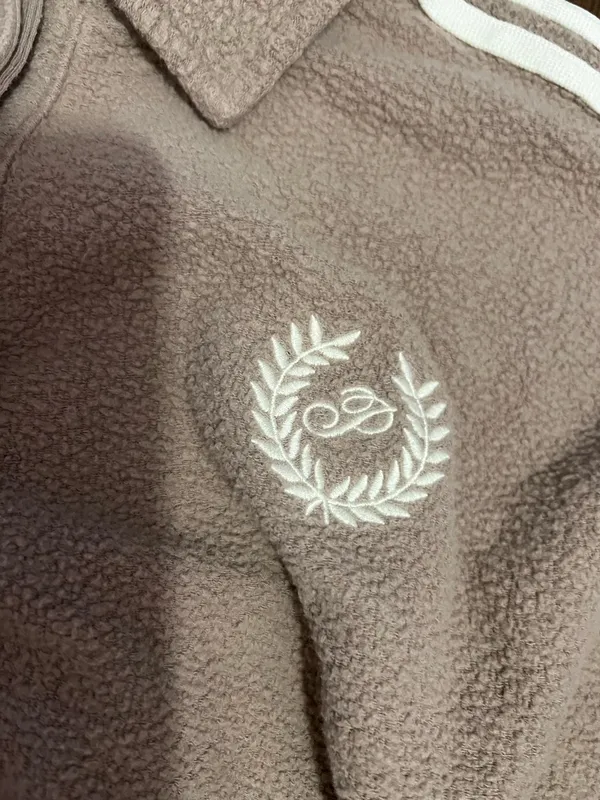 Victoria’s Secret PINK Neutral Beige Teddy Bear 🧸 Tracksuit Set Womens Small - Image 3