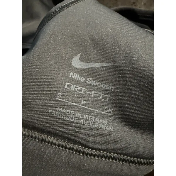 Nike‎ Swoosh Dri-FIT Womens Medium Support Racerback Sports Bra Black Small 3438 - Image 5