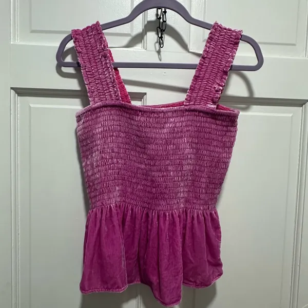 Anthropologie Smocked Velvet Babydoll Tank size M NWOT - Image 3