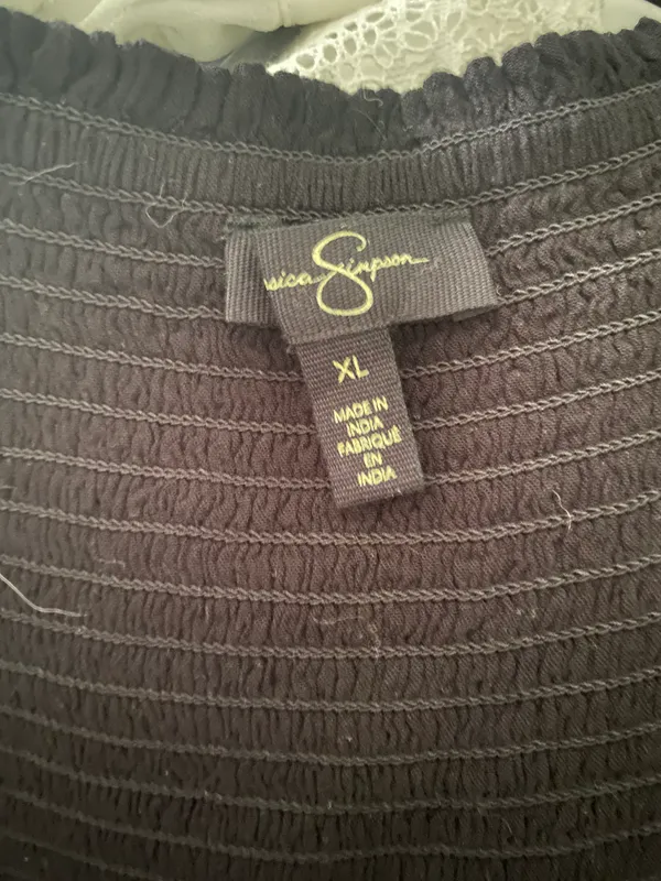 Black Cropped Formal Top - Image 6