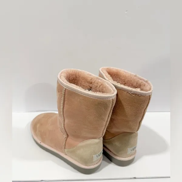 UGG Australia Classic Short Boot Pink Shearling Suede Women’s 8 - Image 14