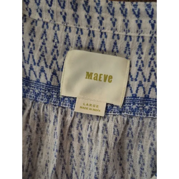 Maeve Women's Blue and White Blouse - Image 4