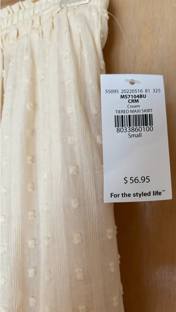 Mable long skirt Yellow - Image 2
