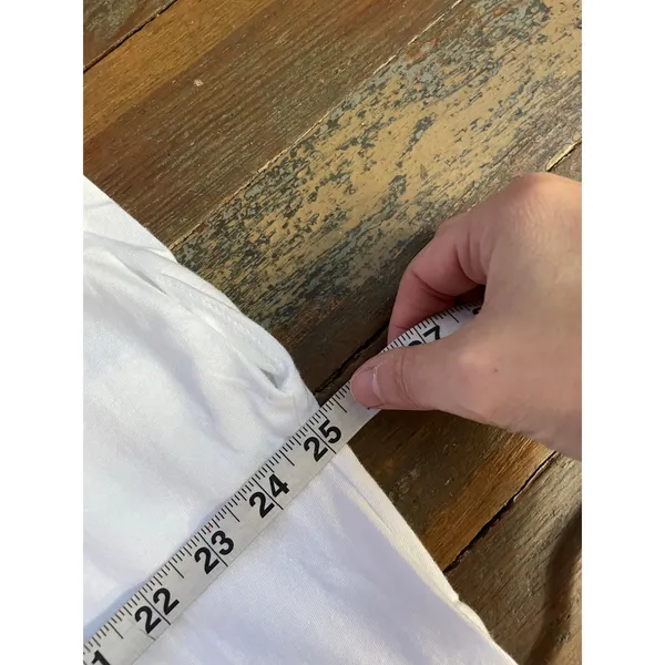 nuuds White Oversized Boxy Cotton Tee XL Minimalist Modern Basic - Image 12
