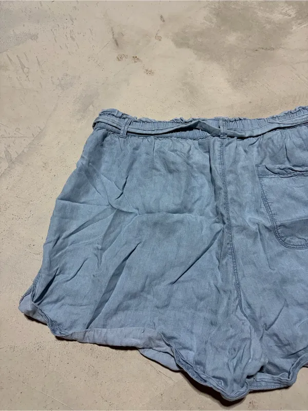 Aerie Light Blue Women's belted Shorts XL - Image 7