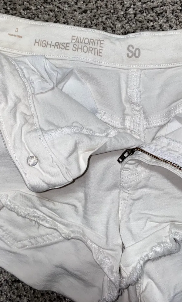 High-Rise Shortie Jean Shorts - Image 3
