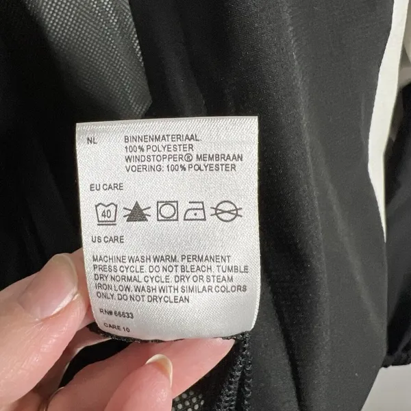 Gore‎ Wear Windstopper Cycling Running Jacket Men's Large Black Windbreaker Zip - Image 10