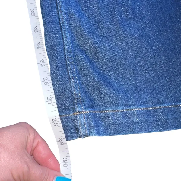 Zara‎ Womens The Marine Straight Wide Leg Jeans Medium Wash Denim Size 6 Boho - Image 6