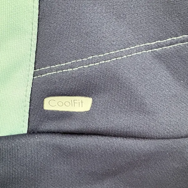 Alo Yoga CoolFit Jacket Womens Navy Blue Colorblock Full‎ Zip Running Medium - Image 6