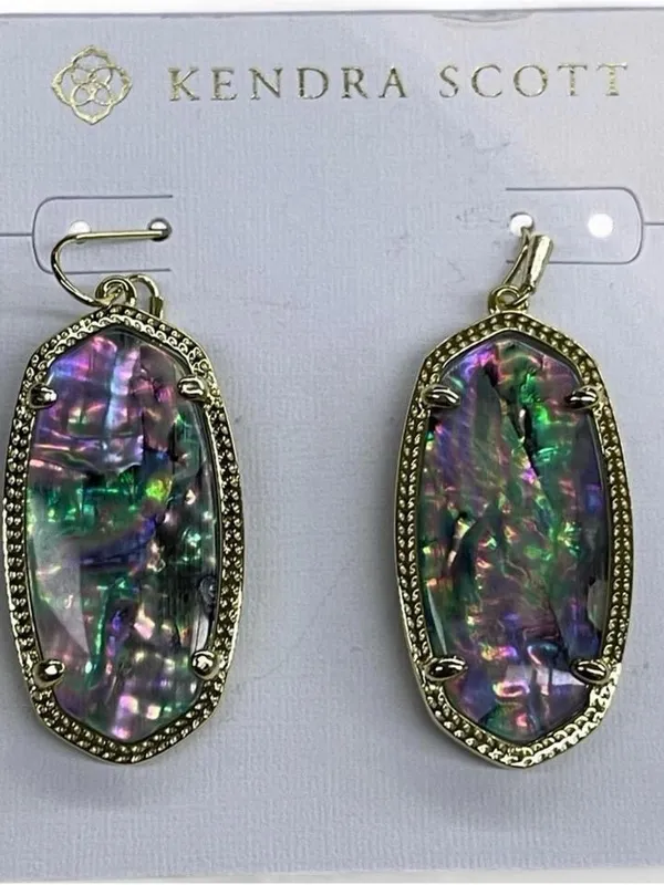 NWT Kendra Scott Elle  Abalone Elle Drop Earrings - Image 5