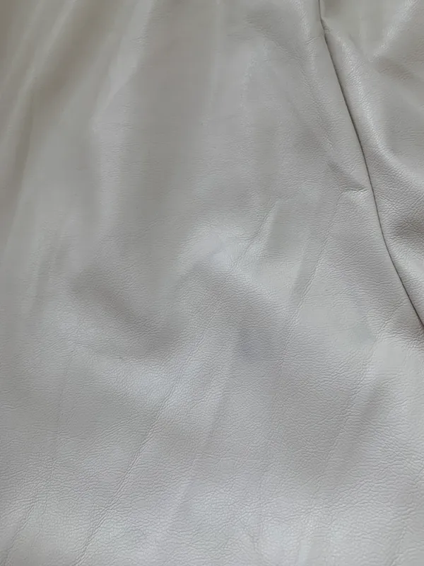 Mustard Seed NWT boutique Off White faux leather joggers - Image 8