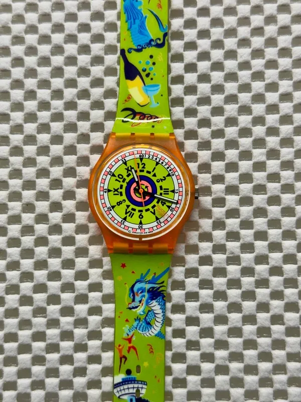 Swatch Watch Sea Traffic GO101 Vintage 1994 - Image 2
