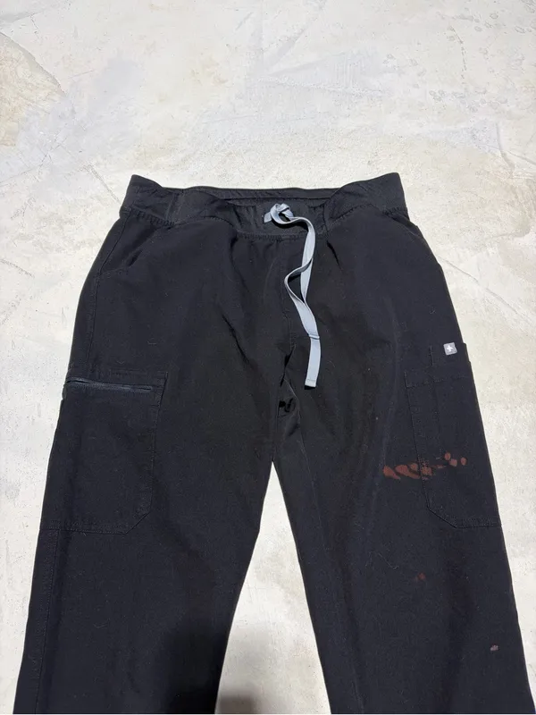 Figs Black Drawstring scrub Pants medium - Image 5