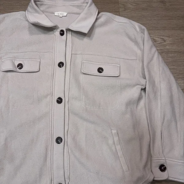 La Miel Boutique Women's Button Up Shacket Size Small, Oversized - Image 4