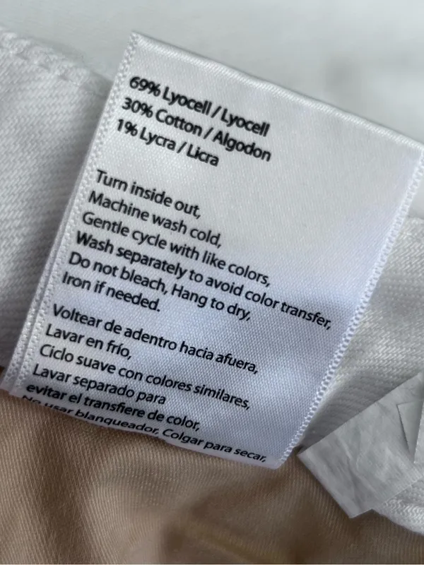 NWT Risen Jeans Tummy Control White High Rise Wide Leg Jeans Size 30/11 - Image 7