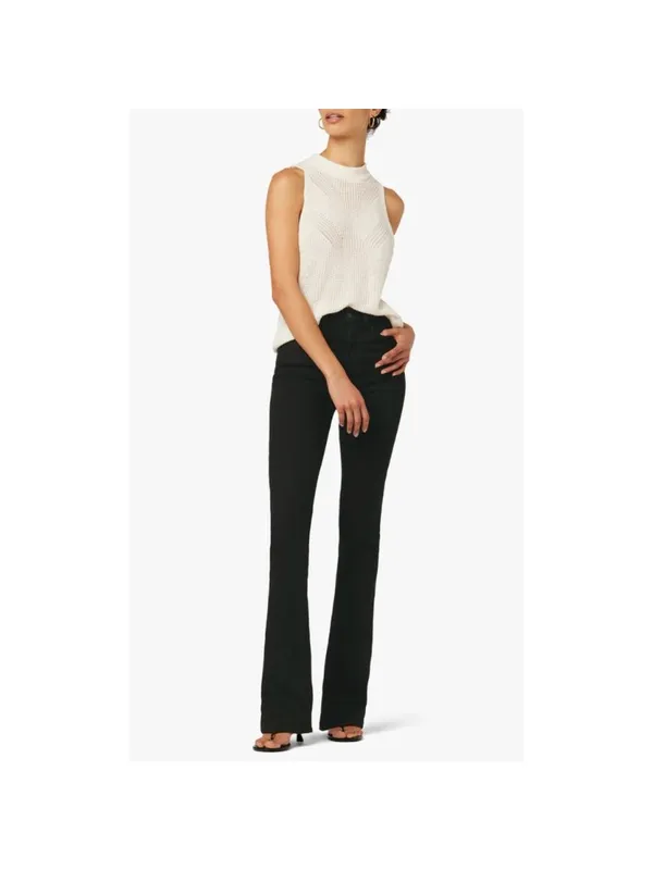 Joes Jeans Hi Honey Jeans Size 31 Black Wyoming Raw Hem Curvy Bootcut‎ Rancher - Image 9