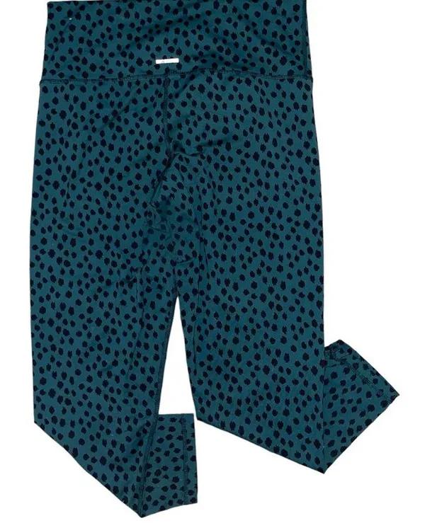Aerie sea foam green blue leopard print leggings women’s size XL - Image 2