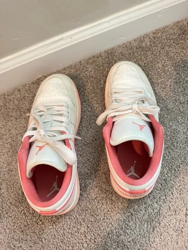 Jordan 1 Low "Sail/Guava Ice/Pink Salt" sneakers Size 7.5 - Image 4