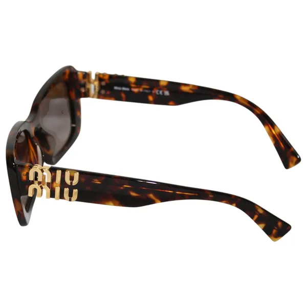 Miu Miu SMU 07Y 53mm Rectangular Sunglasses in Blond Havana - Image 3