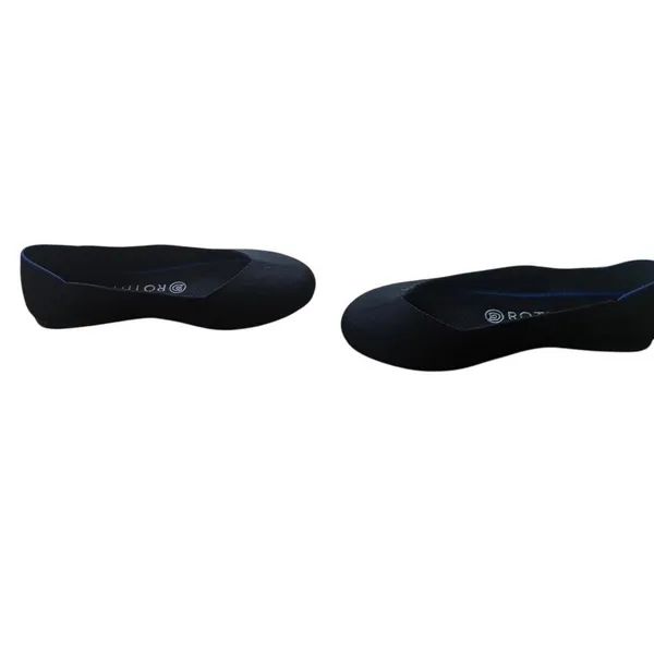 New Rothy’s The Flat Women’s Size 8 Maritime Black Blue Round Toe Ballet Shoes - Image 5