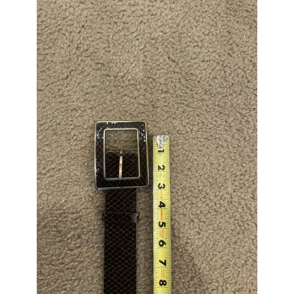 Banana Republic Leather Snakeskin Belt Sz S Made In Italy - Image 7