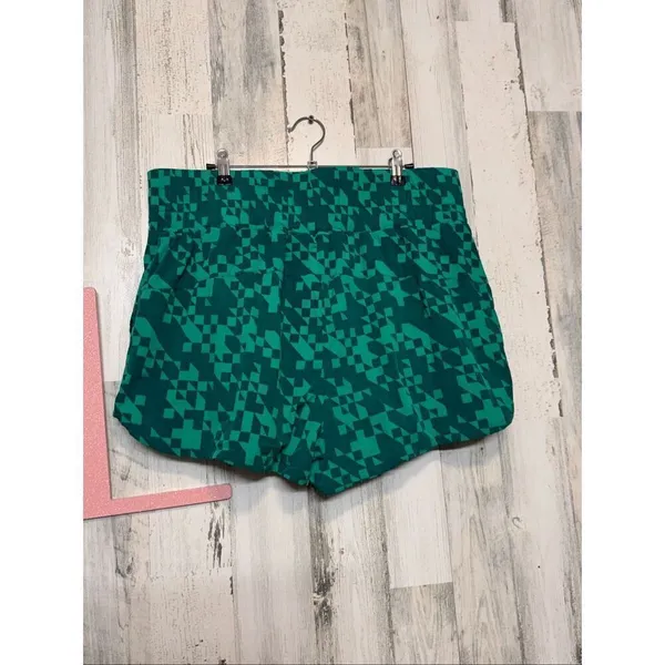 JoyLab Green Geometric Active Shorts Women’s XL High Waist Workout Running Short - Image 11
