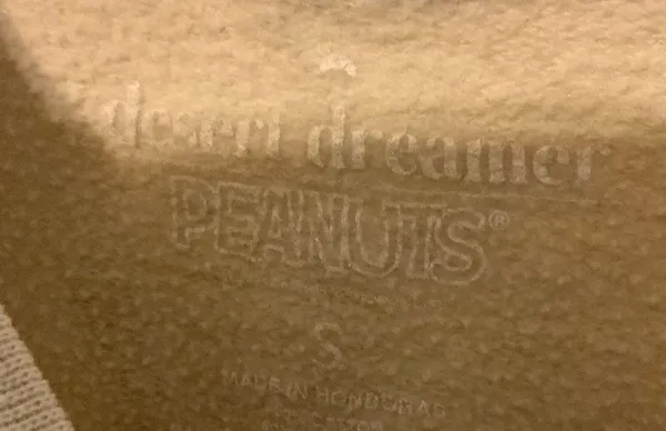 Desert Dreamer Peanuts Cotton Blend Sweatshirt Size small Cream colored - Image 4