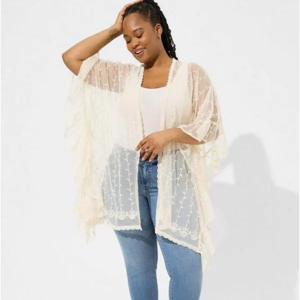 Torrid Lace Ruana NWT OS - Image 2