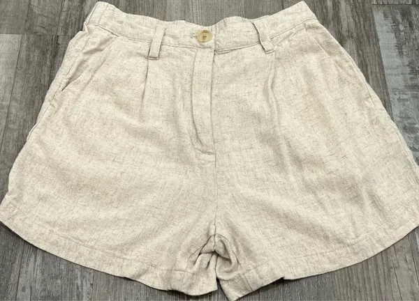 TGLA Linen Shorts Tan - Image 2