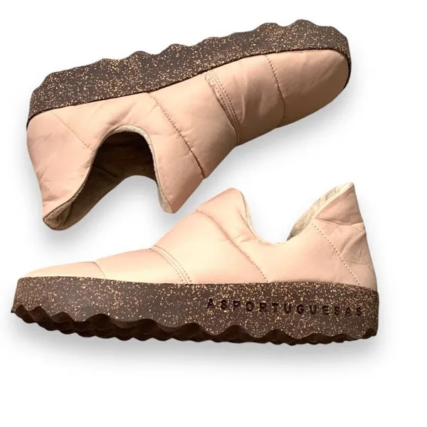 Asportuguesas Crus Light Pink Fabric Slip-On Shoes‎ Cork Sole EU 41 Sustainable - Image 3