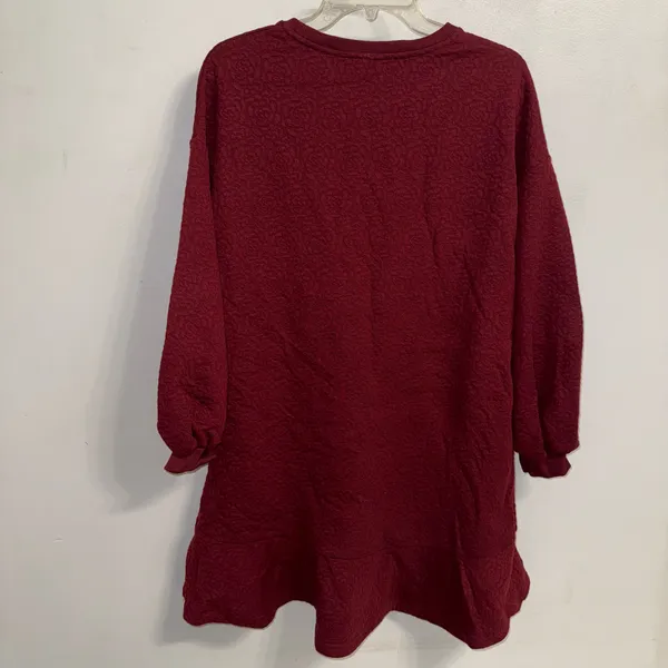 NWT $138 Anthropologie x Mare Mare Wine Odila Tunic Mini Pullover Dress S - Image 5