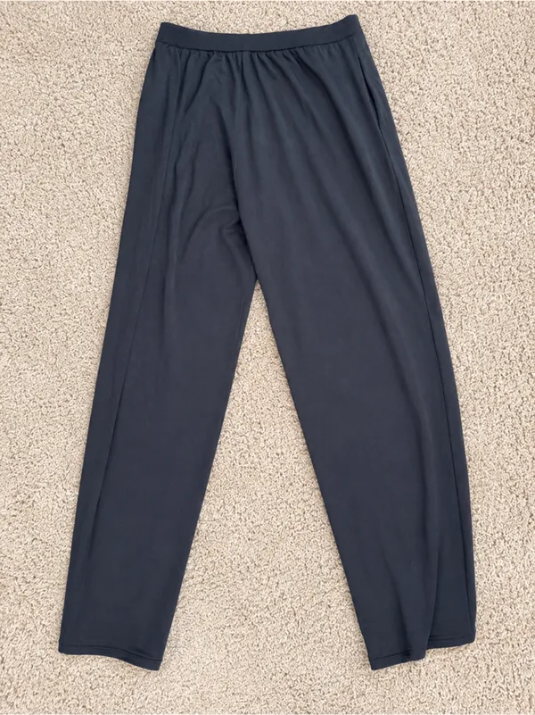 NWT Skims boyfriend loose relaxed fit straight leg pants size small in onyx - Image 4