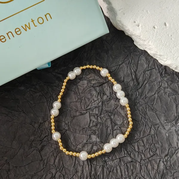 Enewton Pearl Gold Beaded Bracelet - Image 2