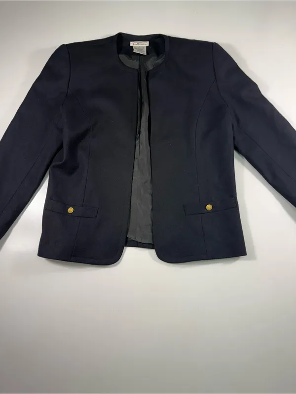 Talbots 100% Wool Blazer with Gold Buttons - Image 2