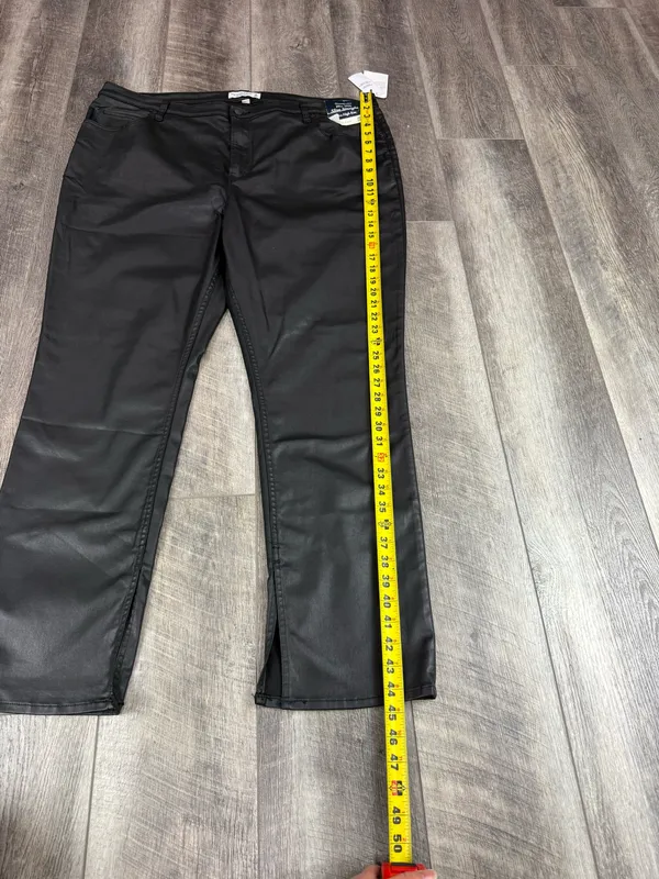 Abercrombie Black Leather Pants - Image 9